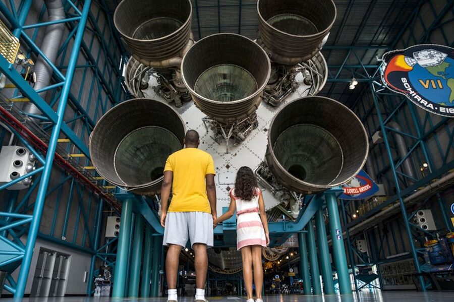 From Orlando: Kennedy Space Center Trip with Transport - Walking beneath Saturn V