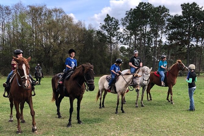 Horseback Ride on Scenic Lake Louisa Trails - Meeting the horses and getting started