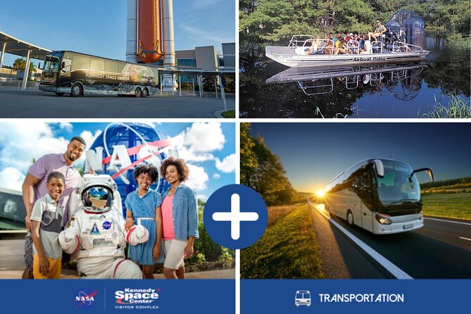 Kennedy Space Center with Airboat Ride Swamp Boat - How the two stops fit together