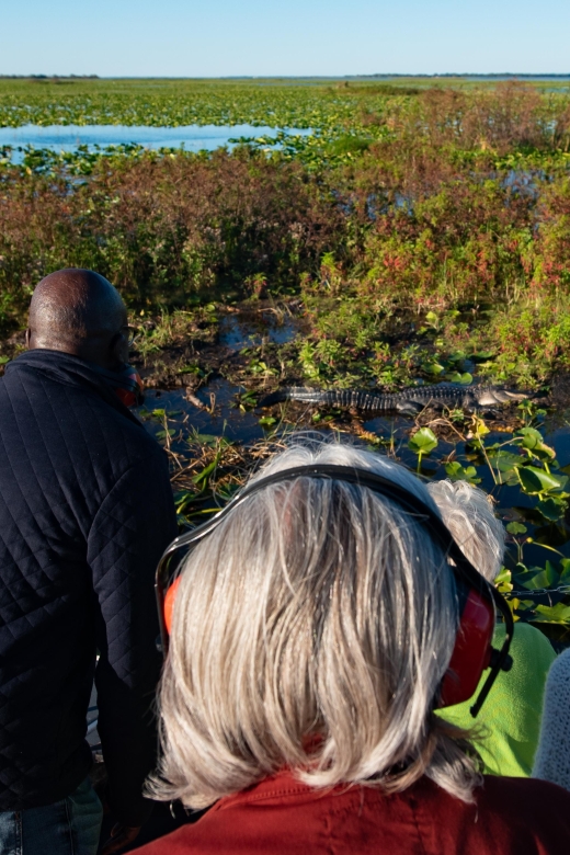 Kissimmee: Boggy Creek Airboat Ride with Optional Meal - Gem mining in the 70-foot trough