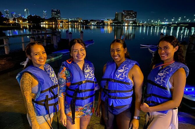 LED Glow in the Dark Clear Kayak or Paddleboard in Paradise - Clear boats, colored lights, and what you may see below