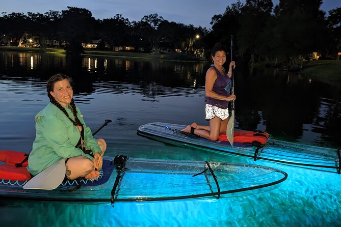 LED Glow in the Dark Clear Kayak or Paddleboard in Paradise - Choosing between a clear kayak and paddleboard