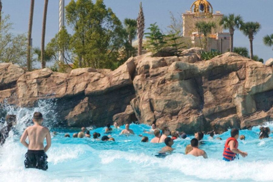 Orlando: Aquatica Water Park Admission Ticket - Wave pools, lazy water, and sandy rest stops