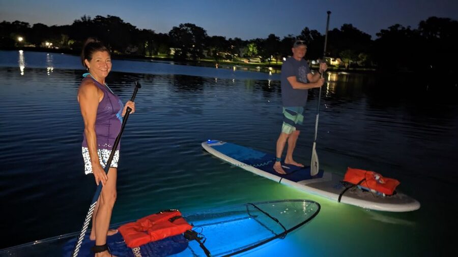 Orlando: LED Night Glow Clear Kayak or Paddleboard Tour - The back lake and the quieter side of the route