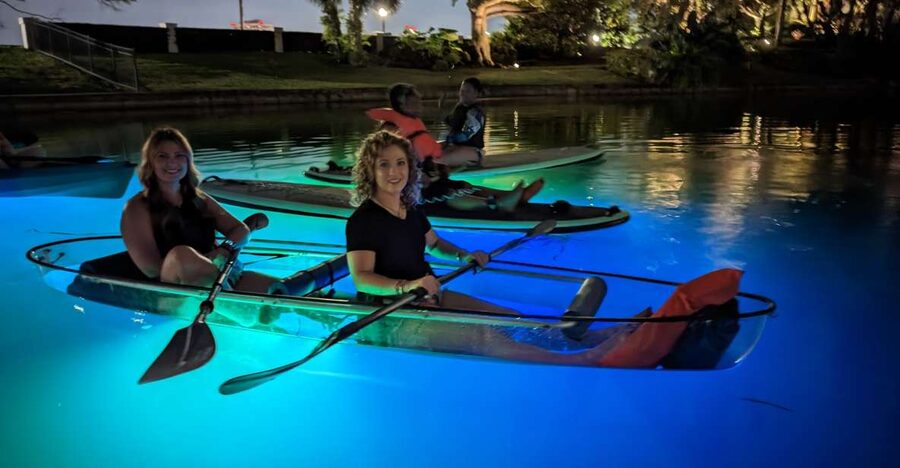 Orlando: LED Night Glow Clear Kayak or Paddleboard Tour - What the guide adds to the experience