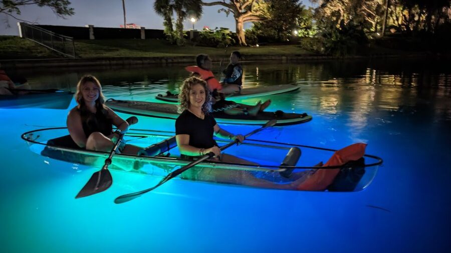 Orlando: LED Night Glow Clear Kayak or Paddleboard Tour - Choosing between a clear kayak and paddleboard
