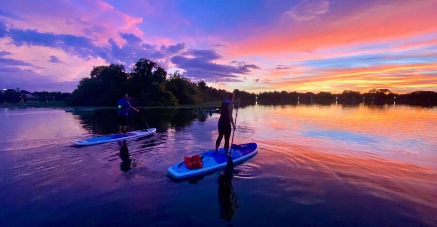 Orlando: Sunset Clear Kayak or Paddleboard in Paradise Tour - From Russell’s restaurant to the open water